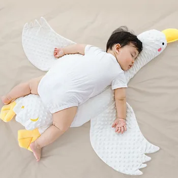 Naujagimis Kūdikis Didelis Baltas Žąsų Pagalvės Miega Pagalvę Išmetamųjų Pagalvę Baby Comfort Pagalvė Kūdikiui, pagalvė Žaislas pagalvė kūdikiui daiktų pliušas