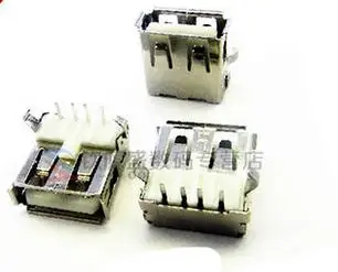 100 VNT./DAUG USB lizdo tipas socket 90 laipsnių lenkimo tipo, USB-sąsaja, lenkta adata
