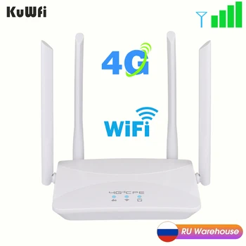 KuWFi MEZON 4G LTE Maršrutizatorių 150Mbps Belaidžio Namų tinklo Maršrutizatorius 3G-4G SIM Wifi Router RJ45 LAN WAN Belaidžio Modemo Palaikymas 10 Prietaisai