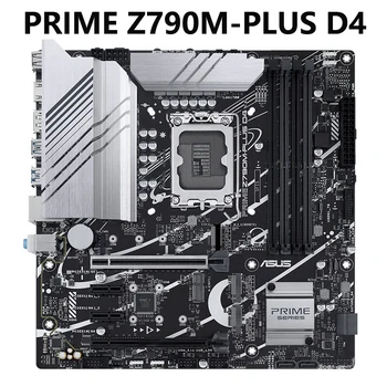 ASUS PRIME Z790M-PLIUS D4 LGA 1700 Intel 12&13 Gen MicroATX Plokštė PCIe 5.0, 3xM.2 Slots,10+1 DrMOS,DDR4,1Gb LAN,USB 3.2