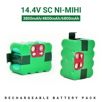 Įkrovimo SC nikelio-metalo hidrido baterijos, 14,4 V 6.8 Ah KV8 XR210 XR510 XR210A XR210B XR510B XR510D robotas dulkių siurblys