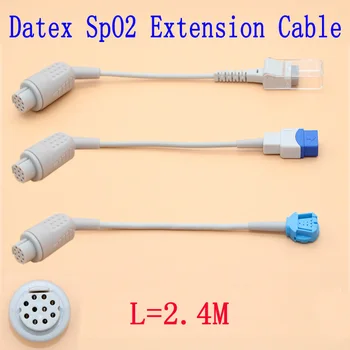 2.4 m SpO2 jutiklis adapteris/extensoin kabelis,TS-G3 ir OKSI-C3 ir OKSI-SL3 už Datex-GE/Ohmeda paciento monitoriaus,