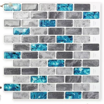 Lipni Backsplash Rūdos Epoksidinės Mozaika, Sienos Lipdukas