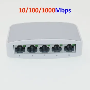 5 Uostą Nevaldomas Gigabit Ethernet Saugumo POE Switch Su 5*10/100/1000M RJ45 Oorts POE komutatorius Fotoaparato 10Gbps Talpa