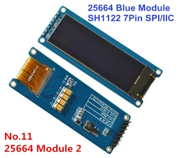 2.08 colių 7P SPI OLED Modulis SSD1307 Ratai SSD 128*32 Balta mėlyna žalia spalvos, ekranas Visą vaizdą, 4 vielos SPI IIC I2C