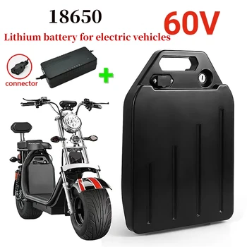Naujas Citycoco Elektrinis Motoroleris Baterijos 60V 20Ah-100Ah už 250W~1500W Motociklo/dviračio Vandeniui LithiumBattery + 67.2 V Kroviklis