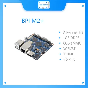 BPI M2+ BPI M2 Plius Bananų Pi M2+ BPI+M2 Plius valdybos Allwinner H3 chip Quad-Core A7 SoC