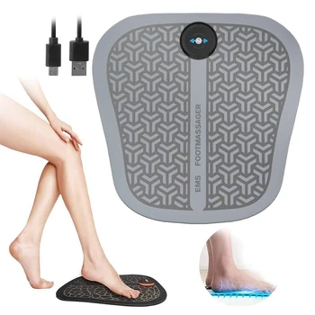 USB Įkrovimo EMS Foot Massager Mašina, ABS, Fizioterapija Koja Vibratorius Skausmas Skausmą, Sumažinti Raumenų Stimuliatorius Pėdų Masažo Kilimėlis
