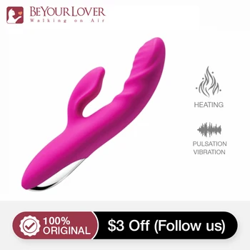BeYourlover Galingas Triušis Vibracijos su 42° C Šilumos G-taško Dildo Sekso Žaislai Klitorio C-Ramioje vietoje Makšties Vibratorius Moteris