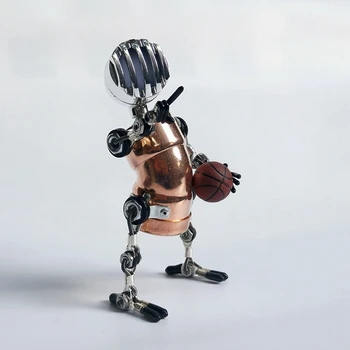 Mechanikos pramonei vėjo steampunk robotas darbalaukio rankų darbo papuošalų kūrybos apdailos sporto krepšinis