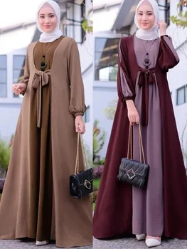Eid Abaja Suknelė Moterims Musulmonų Kuklus Ilgos Suknelės Saudo Arabijos Islamo Kaftan Skraiste Ramadanas Caftan Kaftan Elegantiškas Maxi Vestidos 2023