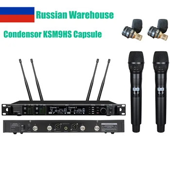 Betagear Rusijos Sandėlyje, Belaidis Mikrofonas Radijo KSM8 / KSM9HS Kondensatoriaus Profesinės Dual Microfone Etapo Veiklos