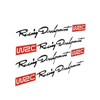 4Pcs Automobilių Rankena Lipdukai WRC Ralio Lenktynių Juostele Automobilių Lipdukai, Vinilo už 