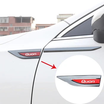 Automobilių metalo logotipas sparno lipdukai asmeninį dekoratyvinių pusėje žymenų Nismo QUON Automobilių Stilius su logotipu, automobilių Reikmenys
