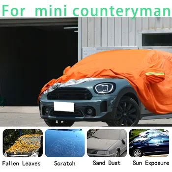 Mini counteryman Vandeniui automobilių dangčiai super apsauga nuo saulės, dulkių, Lietaus, Krušos automobilių prevencijos auto apsaugos