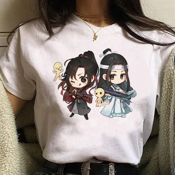Mo Dao Shi Zu t-marškinėliai moterims anime juokinga dizaineris Tee girl anime 2000-ųjų harajuku drabužiai