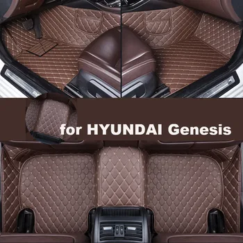 Autohome Automobilio Grindų Kilimėliai HYUNDAI Genesis 2015-2017 Metais Patobulinta Versija Koja Coche Reikmenys, Kilimai