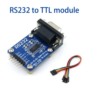 RS232 į RS232 TTL į UART nuoseklųjį prievadą modulis SP3232 Juostelės kabeliai ESD palaiko RS232 ir TTL taškas-taškas dvikryptis konver