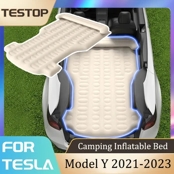 Tesla Model Y Automobilių Pripučiamų Čiužinių Tesla Model Y 2021-2023 Priedai Galiniai Bagažo Skyriaus Dangtis Nešiojamų Čiužinys, Kempingas, Kelionės