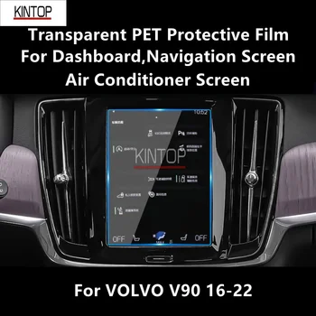 VOLVO V90 16-22 Prietaisų skydelį,Navigacijos Ekrano Skaidrus PET Apsauginė Plėvelė Anti-scratch Reikmenų Taisymas