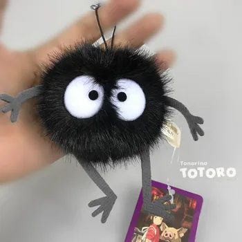 Kawaii Totoro Pliušiniai Žaislai Keychain Pakabukas Studio Ghibli Mielas Plushie Kačių Reikmenys Mano Kaimynas Totoro 