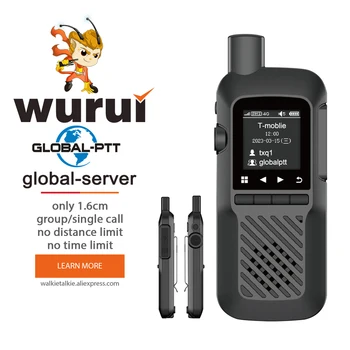 Wurui U1 pasaulio-tr walkie talkie radijo 4G POC mini radijo kolektorinis Nešiojamų sim lte ilgo nuotolio Mobiliojo interneto automobilio viešbutis darbą