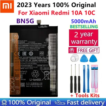 100% Originalus Nauji Aukštos Kokybės Xiao Mi BN5G Baterija Xiaomi Redmi 10C Redmi 10A 5000mAh Baterijos Bateria