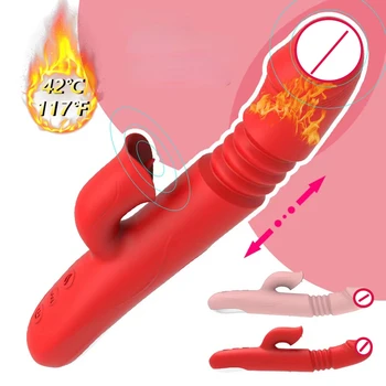 Galingas, Veržlus Vibratorius Moterų Klitoris Gyvis Dulkių Stimuliatorius Kalba Lyžis Dildo Suaugusiųjų prekių Vibro Sekso Žaislas Moterims