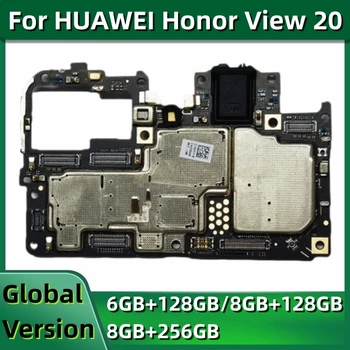 Plokštė, skirta HUAWEI Honor Peržiūrėti 20, PCT-AL10, Originalus Logika Lenta su Pasaulio EMUI Sistema, 128 GB, 256 GB