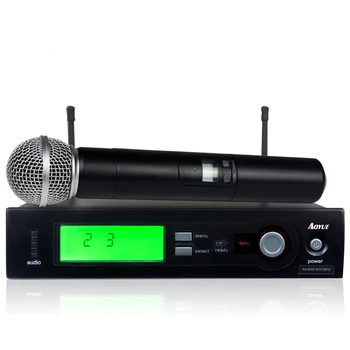 Sinbosen bevielio mikrofono sistema L-24/B-58 profesionalių uhf belaidžio dainininkas mikrofonas karaoke