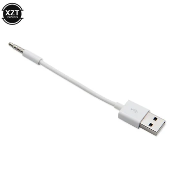 3,5 mm Lizdas USB 2.0 Duomenų Sinchronizavimo Įkroviklis, Perkėlimo Audio Adapteris Įkrovimo Kabelis Apple iPod Shuffle 3 4 5 6 7 MP3