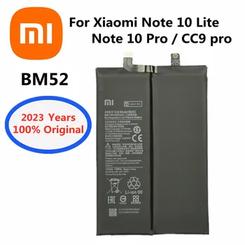 2023 Metų BM52 Originalios Baterijos Xiaomi Mi-10 Pastaba Lite 10Lite / 10 Pastaba Pro / CC9pro CC9 Pro 5260mAh Telefono Baterija Bateria