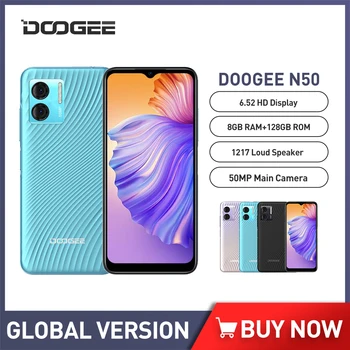 DOOGEE N50 Greito Įkrovimo Mobiliųjų Telefonų 6.52 13 Colių 