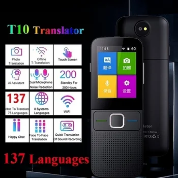 Nauja T10 Neprisijungęs Balso Vertėjas Smart Nešiojamų 137 Kalbomis Realiu Laiku, Vertėjas, Be Interneto, Be Kita Vertimo Mašina
