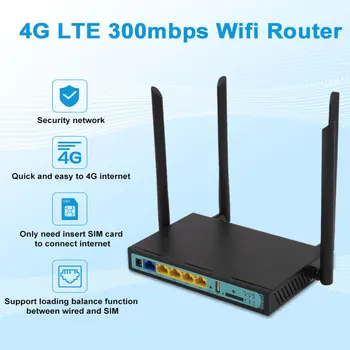 3G 4G Lte Modemą, Belaidžio Wifi Router 300Mbps QCA9531 Chip SIM Kortelės Lizdą, Didelis Pelnas 5dBi Omni Directional Antenos WE2416