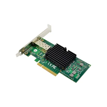10G SFP+ Serverio Fiber Optic Network Kortelės 82599EN Chip PCIE X4 Vieną Optinio Uosto Tinklo plokštė