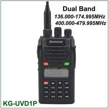 Wouxun KG-UVD1P VHF/UHF Dvigubos Juostos Radijo 136.000-174.995 MHz & 400.000-479.995 MHz, FM siųstuvas-imtuvas