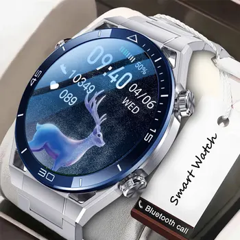 Ultra Mate Smartwatch 1.5 colių 454*454 QHD Kompasas, Kraujo spaudimui, EKG 24h Širdies ritmo GPS Tracker 