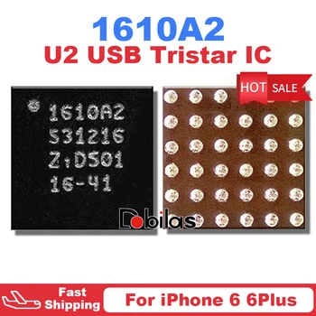 10vnt/Daug 1610A2 U1700 iPhone 6 6Plus 6G U2 USB Tristar Įkroviklio Įkrovimo IC Pakeitimo Dalis Chip Lustų rinkinys