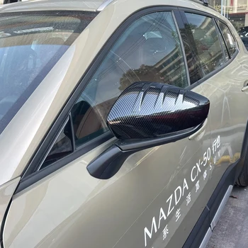 Už 2022-2024 Mazda CX-50 CX50 Durų Šono valdomi Išoriniai Veidrodėliai Apdaila Apima Anglies Pluošto Optikos