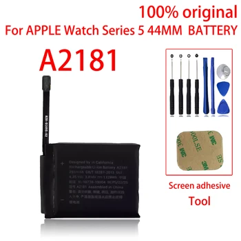 100% Originalus 44mm Baterija Apple Žiūrėti Series 5 GPS Series 5 Korinio versijos A2181, (5st Kartos) Baterijos Bate