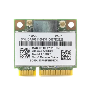 Dual-Band 2.4+5G 300M 802.11 A/B/G/N Wifi Bevielio ryšio Pusė Mini PCI-E Card P9JB