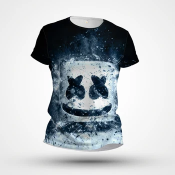 2023 Vasaros Nauja, vyriški T-shirt Šokinėja Per Karšto Pardavimo 3D Skaitmeninis Spausdinimas Juokinga Trumpas Rankovės Atsitiktinis Viršų Apvalios Kaklo