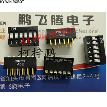 1PCS Importuotų Japonijos A6E-6104-N in-line dial kodas jungiklis 6-bitų rakto kodavimo jungiklis 2.54 mm