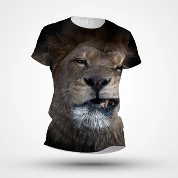 Gyvūnų T-shirt Naujas 3D Spausdinimo Tendencija Modelis trumpomis Rankovėmis Individualų Gamyklos Tiesioginio Pardavimo 2023 Vasaros Atsitiktinis Sporto Stora Viršų