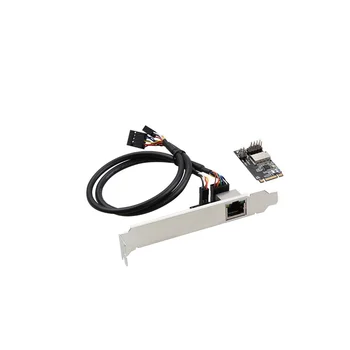 Mini PCI-E Gigabit ethernet Tinklo plokštė 1000M RJ45 Port Laidinio PCIe KOMPIUTERIO Tinklo plokštė RTL8111H 