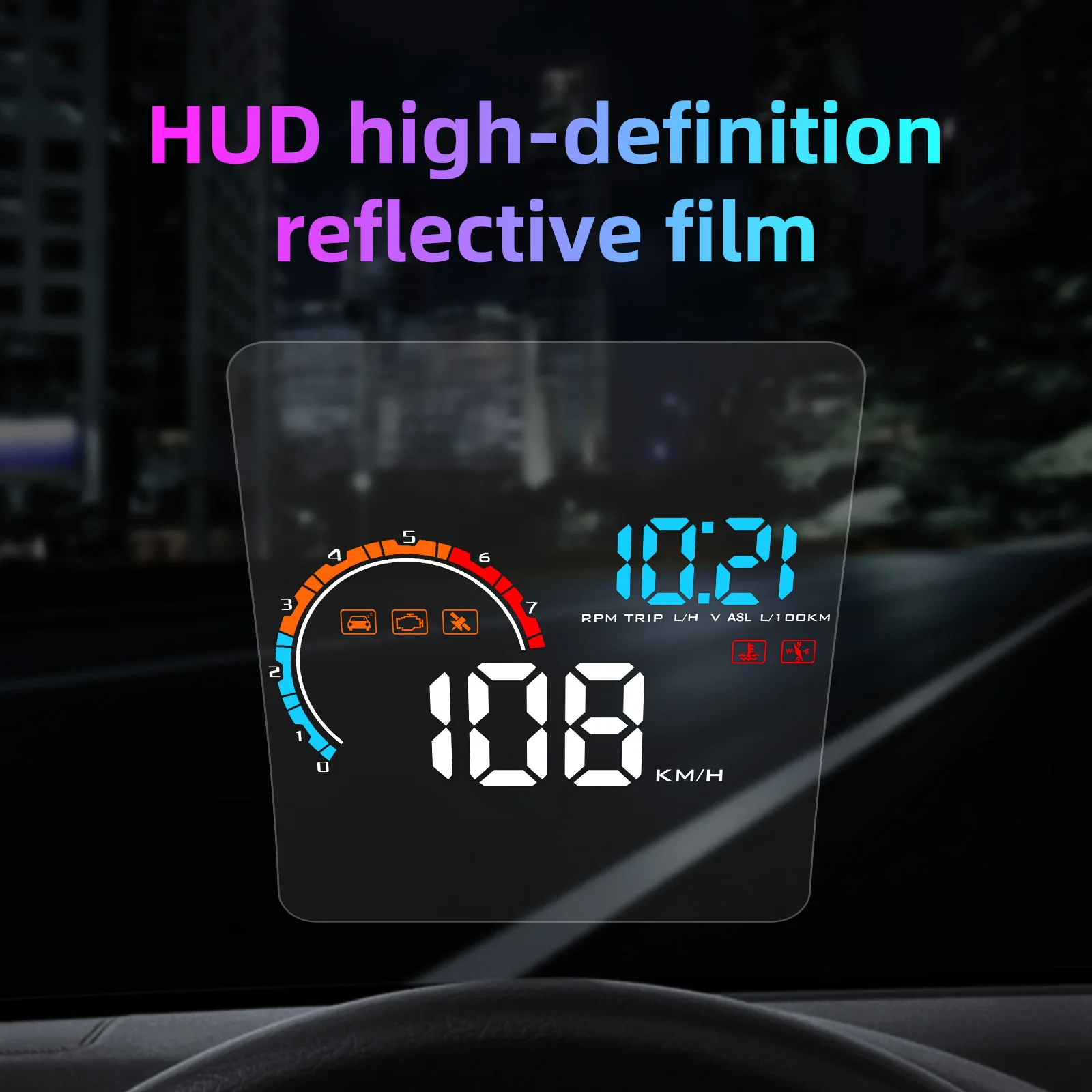1Pcs Automobilių HUD šviesą Atspindinčios Plėvelės Head Up Display Apsaugos Reflective Ekrano Vartojimo greičio viršijimo Ekranas, Auto Priedai - 4