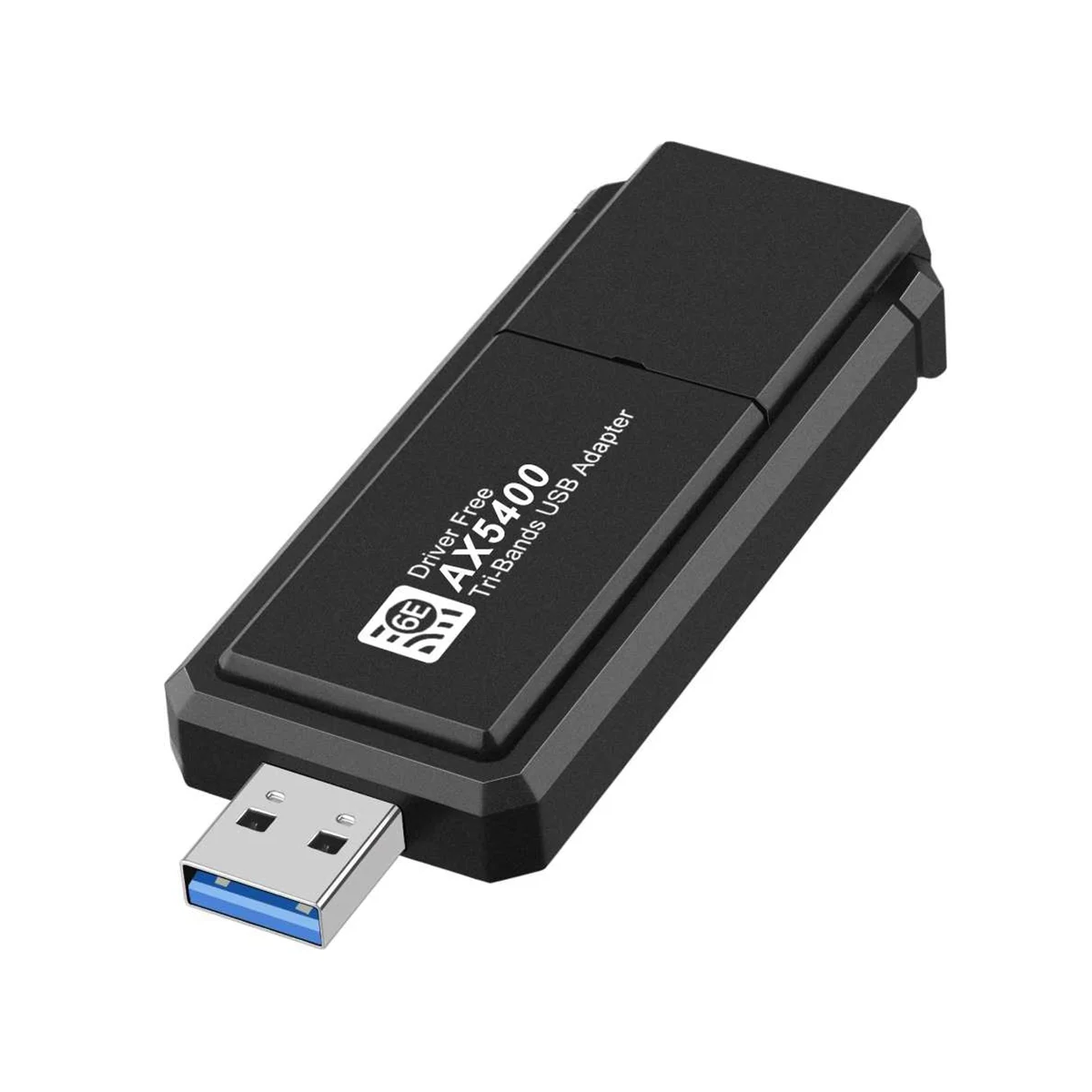 5400Mbps USB 3.0 Belaidžio Tinklo plokštė-WiFi 6E Tri-Band 2.4 G 5G 6G Adapteris Gigabit Ethernet USB Dongle for Windows 10 11 - 3