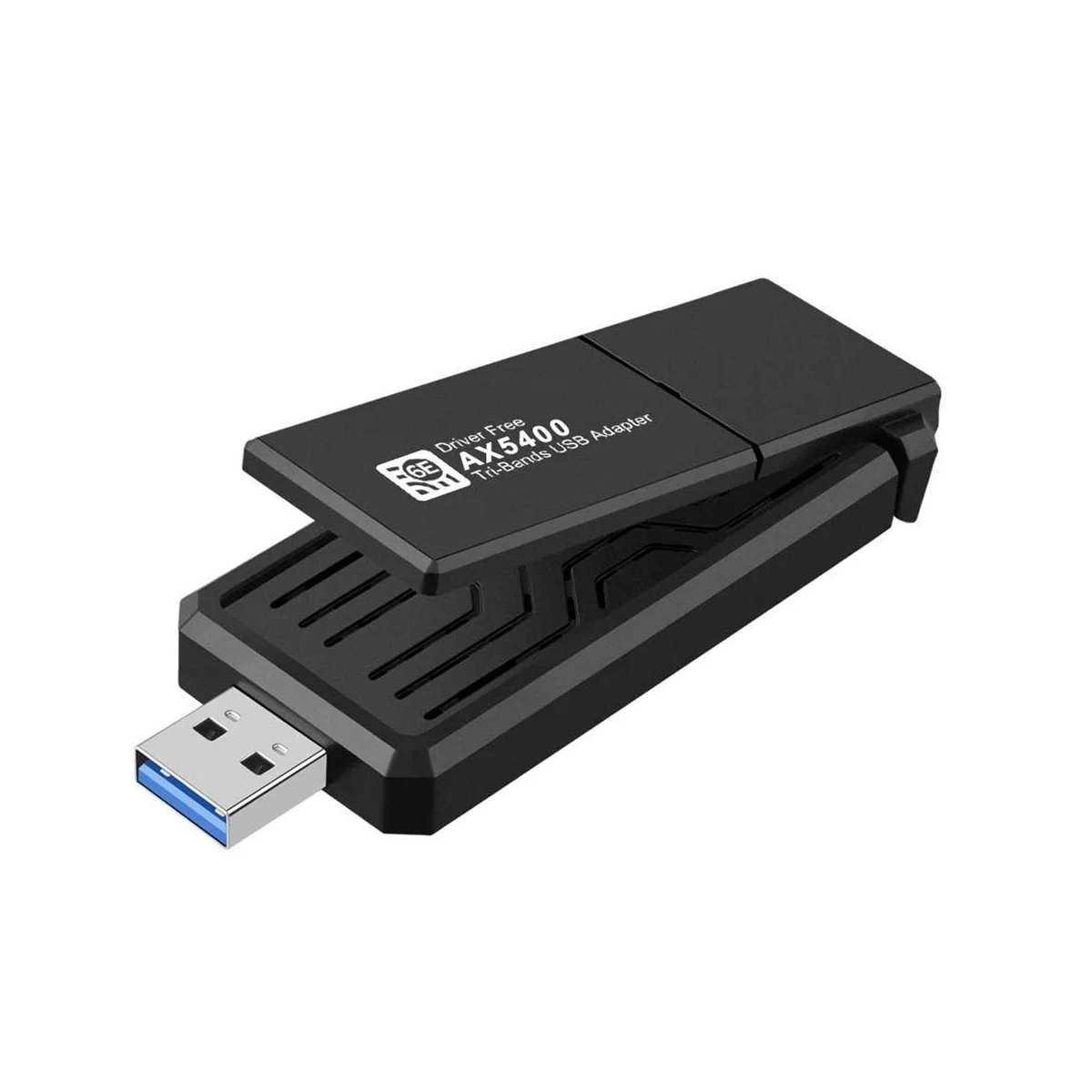 5400Mbps USB 3.0 Belaidžio Tinklo plokštė-WiFi 6E Tri-Band 2.4 G 5G 6G Adapteris Gigabit Ethernet USB Dongle for Windows 10 11 - 4