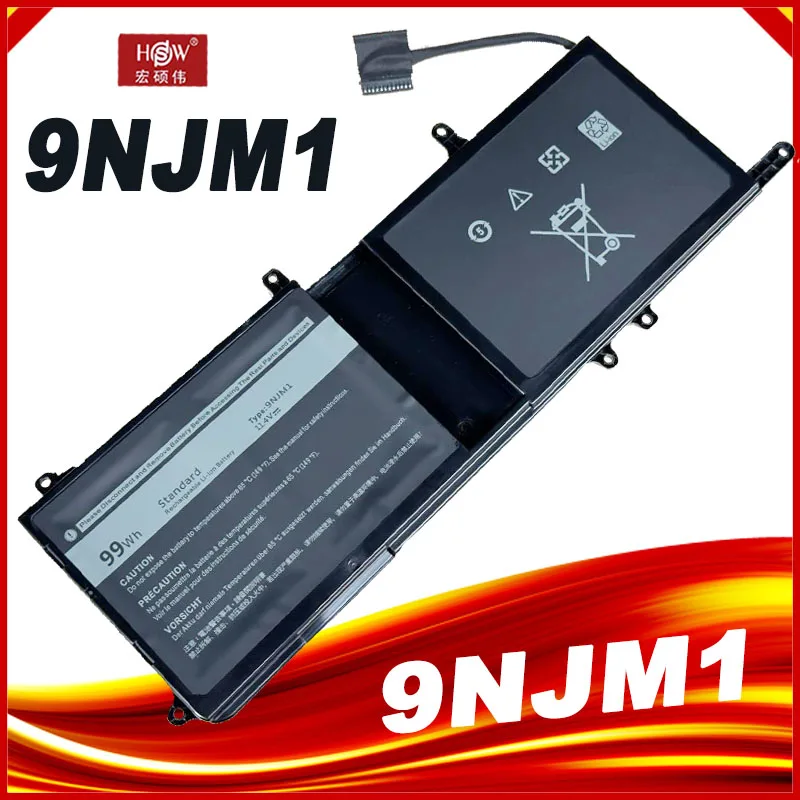 9NJM1 Nešiojamas Baterija Dell Alienware 15 R3 R4 17 R5 Serijos P69F P31E P31E001 MG2YH HF250 0546FF 0HF250 44T2R P69F002 - 0